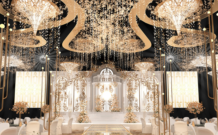 惠民花木兰喜事汇金色大厅效果展示